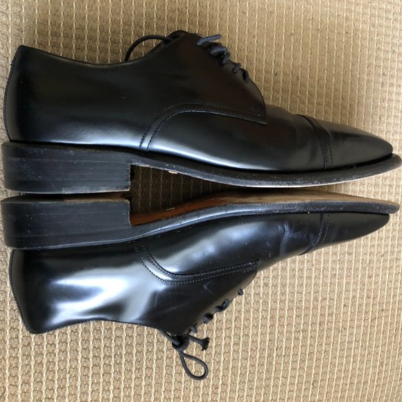 Gucci Men's Black Leather Oxford Shoes . - Picture 8 of 15